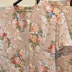 VINTAGE SET- MATCHING FLORAL JACKET AND SKIRT